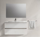 Ideal Standard MWT-Unterschrank Eurovit+ 1000mm, 2 Auszüge, grau lackiert, wandhängend, Softclose