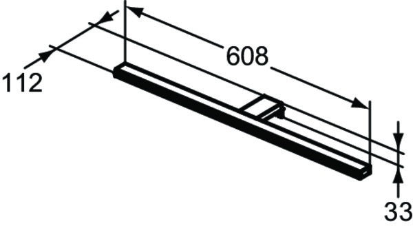 IDEAL STANDARD LED-Leuchte Mirror&Light 8W 308x112x33mm IP44 Spiegelleuchte