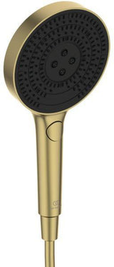 Ideal Standard Duschsystem Ceratherm Solos mit LED-Leuchtring Silver Storm – Thermostat, Kopf- & Handbrause
