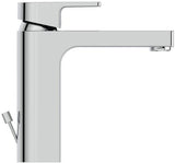 Ideal Standard Edge Waschtischarmatur mit Ablaufgarnitur, 5 l/min, Chrom