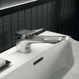 Ideal Standard Conca Waschtischarmatur Brushed Gold, 132 mm Auslauf, ohne Ablaufgarnitur