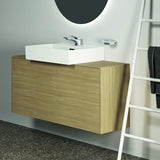 Ideal Standard Seifenschale Conca Cube eckig Brushed Gold – Wandhängend mit Glas-Einsatz