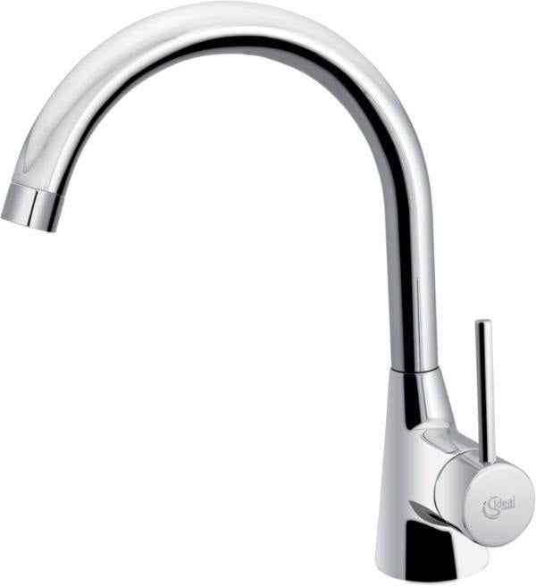Ideal Standard Nora Küchenarmatur für Vorfenstermontage, Chrom, einhebel, einklappbar