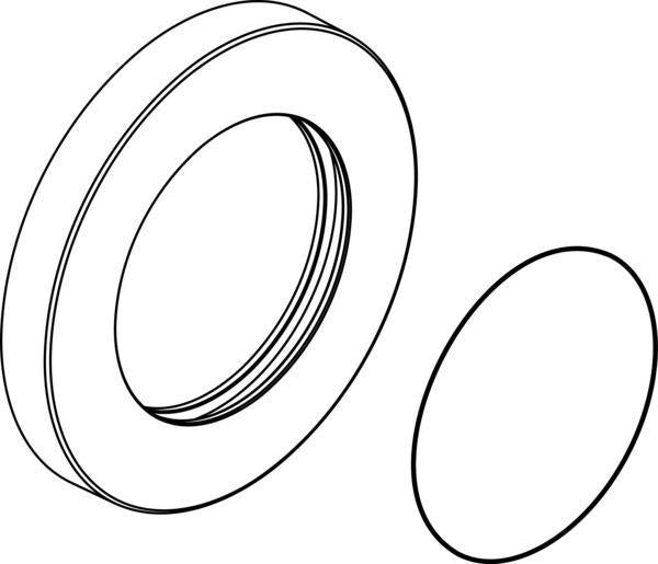 IDEAL STANDARD Metall-Rosette d:65mm mit O-Ring in Chrom für Armaturen
