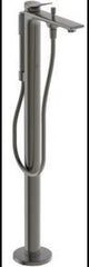 IDEAL STANDARD Conca freistehende Wannenarmatur mit Stick-Handbrause, 204 mm Ausladung, Silver Storm