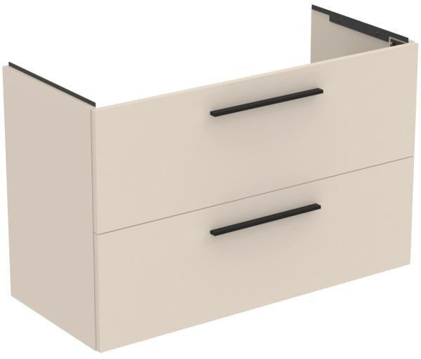 Ideal Standard i.life A Unterschrank 1000 mm Sandbeige matt – 2 Auszüge, Softclose, wandhängend