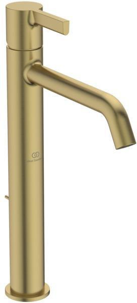IDEAL STANDARD Joy Waschtischarmatur Brushed Gold mit Ablaufgarnitur 170mm