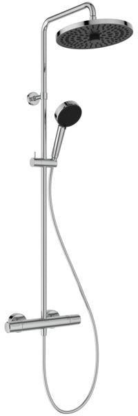 Ideal Standard Duschsystem Ceratherm T25+ Eco mit Brausethermostat Chrom – Verbrühschutz & 2 Strahlarten