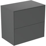 Ideal Standard Conca Waschtischunterschrank 602 mm, 2 Auszüge, Weiß matt, Push-Open