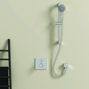 Ideal Standard Ceratherm C100 Armaturen-Bundle UP eckig Chrom – Brausethermostat-Set