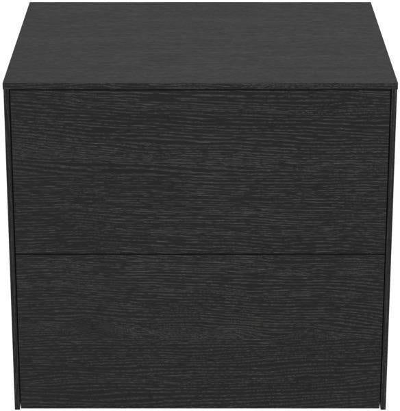 Ideal Standard Conca Waschtischunterschrank 602 mm, 2 Auszüge, Walnuss Dunkel, Push-Open