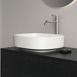 Ideal Standard Aufsatzwaschtisch Linda-X 450x380x130 mm Weiß – Keramik ohne Hahnloch, mit Überlauf