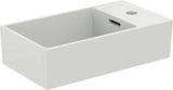 Ideal Standard Handwaschbecken Extra 450x250x150mm, 1 Hahnloch rechts, mit Überlauf, geschliffen, Weiß