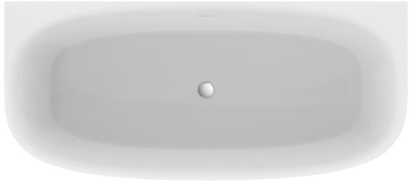 Ideal Standard D-Form-Badewanne Dea 1800x800mm mit Ablauf und Schürze, Weiß