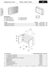 IDEAL STANDARD Glasregal Dea für Spiegel 1000 mm – Sanitär-Ersatzteil