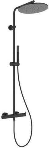 Ideal Standard Ceratherm T125 Duschsystem mit Badethermostat, Pin-Griffen und 300 mm Regenbrause in Chrom