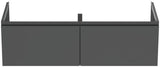 Ideal Standard Finesse Möbeldoppel-Waschtischunterschrank 1200 mm mit 2 Softclose-Auszügen in Greige matt