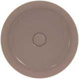Ideal Standard Ipalyss Aufsatzwaschbecken 400x400mm Schwarz ohne Hahnloch ohne Überlauf