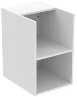 IDEAL STANDARD i.life B Seitenelement für Waschtischplatte, 2 offene Fächer, 400x505x630 mm, Weiß matt