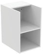 IDEAL STANDARD i.life B Seitenelement für Waschtischplatte, 2 offene Fächer, 400x505x630 mm, Weiß matt