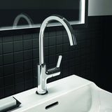 IDEAL STANDARD Joy Waschtischarmatur – Einhandhebelmischer mit Ablaufgarnitur, Brushed Gold, 169 mm Ausladung