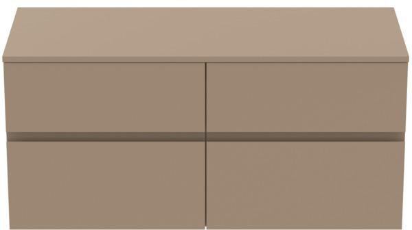 Ideal Standard Finesse Waschtischunterschrank 1202 mm, 4 Auszüge, Greige Matt, wandhängend