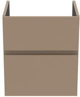Ideal Standard Finesse Waschtischunterschrank 480 mm, 2 Auszüge, Greige matt – Wandhängend mit Softclose