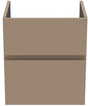 Ideal Standard Finesse Waschtischunterschrank 480 mm, 2 Auszüge, Greige matt – Wandhängend mit Softclose