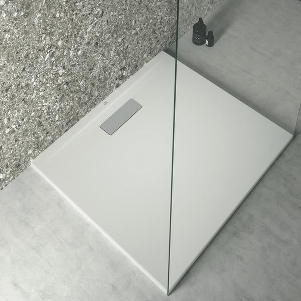 IDEAL STANDARD Rechteck-Brausewanne Ultra Flat New 800x900x25mm Weiß – Bodenebener Einbau