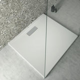IDEAL STANDARD Rechteck-Brausewanne Ultra Flat New 800x900x25mm Weiß – Bodenebener Einbau