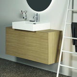 Ideal Standard Zahnputzbecher Conca, rund, Brushed Gold – Wandhängend, Messing, Glas