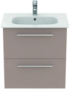 Ideal Standard i.life A Waschtischset 60 cm mit Unterschrank und chrom Griff, Weiß matt