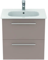 Ideal Standard i.life A Waschtischset 60 cm mit Unterschrank und chrom Griff, Weiß matt