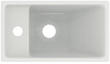 Ideal Standard i.life S Handwaschbecken 370x210x120mm, 1 Hahnloch links, ohne Überlauf, Weiß
