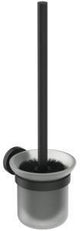 Ideal Standard IOM Bürstengarnitur aus Glas wandhängend in Chrom – mattglasierter Einsatz, verdeckte Befestigung