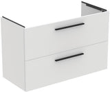 Ideal Standard i.life A Waschtischset 100 cm mit Unterschrank und chrom Griff, Weiß matt