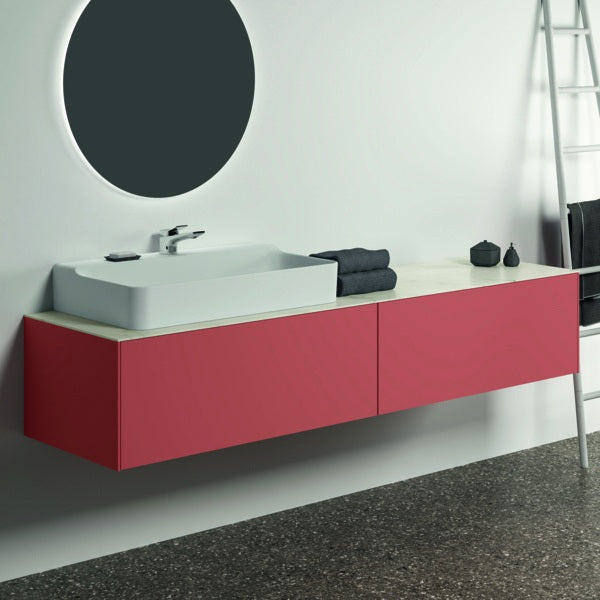Ideal Standard Conca WT-Unterschrank 1985 mm, 2 Auszüge, Eiche geflammt, wandhängend