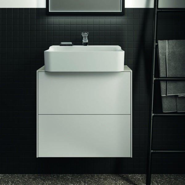 Ideal Standard Waschtischplatte Conca Keramik 602x373x6 mm Marmor Calacatta
