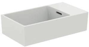 Ideal Standard Handwaschbecken Extra 450x250x150mm Weiß, ohne Hahnloch, mit Überlauf, Ablage rechts