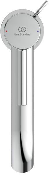 Ideal Standard Ceraline Waschtischarmatur mit 150 mm Ausladung, Ablaufgarnitur und Heißwasser-Sparfunktion