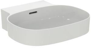 Ideal Standard Linda-X Aufsatzwaschtisch 500x480mm Weiß ohne Hahnloch mit Überlauf