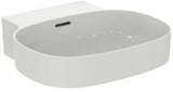 Ideal Standard Linda-X Aufsatzwaschtisch 500x480mm Weiß ohne Hahnloch mit Überlauf