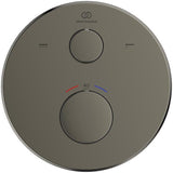 Ideal Standard Ceratherm T100 Badethermostat Unterputzmontage Brushed Gold Rosette 163 mm
