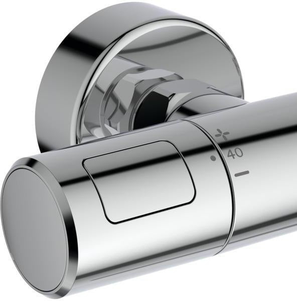 IDEAL STANDARD Brausekombination Ceratherm T25 N 600 mm mit Thermostat und Handbrause in Chrom