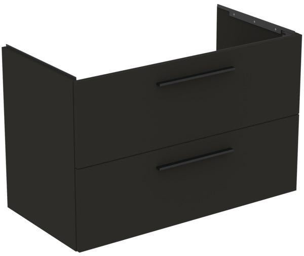 IDEAL STANDARD i.life B Möbelwaschtischunterschrank 1000 mm Weiß Matt, 2 Auszüge, Siphon links