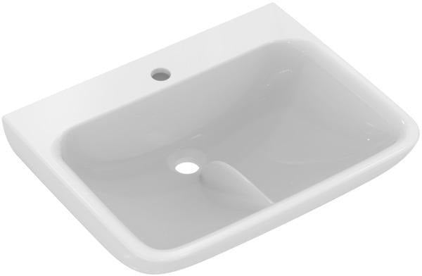Ideal Standard Waschtisch Contour 21+ SmartGuard 600 mm Weiß, 1 Hahnloch, ohne Überlauf