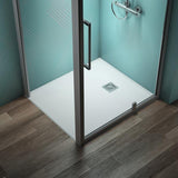 Ideal Standard Ultra Flat S + Rechteck-Brausewanne 1000x900mm Mineralguss Weiß Matt