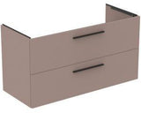 Ideal Standard i.life B Badmöbelset 160 cm – 2 Auszüge, 2 offene Fächer, Chrom/Weiß matt