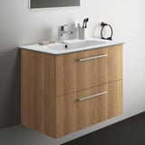 Ideal Standard i.life A Möbelpaket mit Waschtisch 80 cm und Unterschrank, Weiß matt, Chrom Griff
