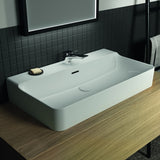 Ideal Standard Conca Aufsatzwaschtisch 800x450x165mm, 1 Hahnloch, mit Überlauf, geschliffen Weiß
